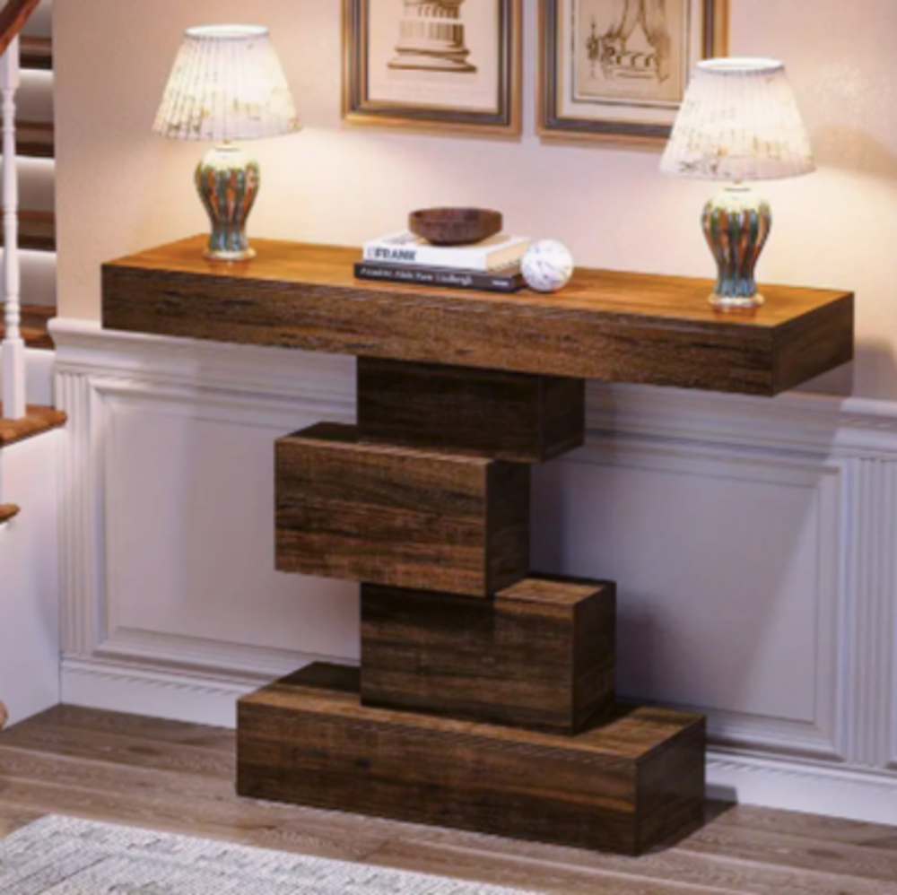 Console design en bois massif ? &eacute;quilibre moderne &amp; chaleur Meubles
