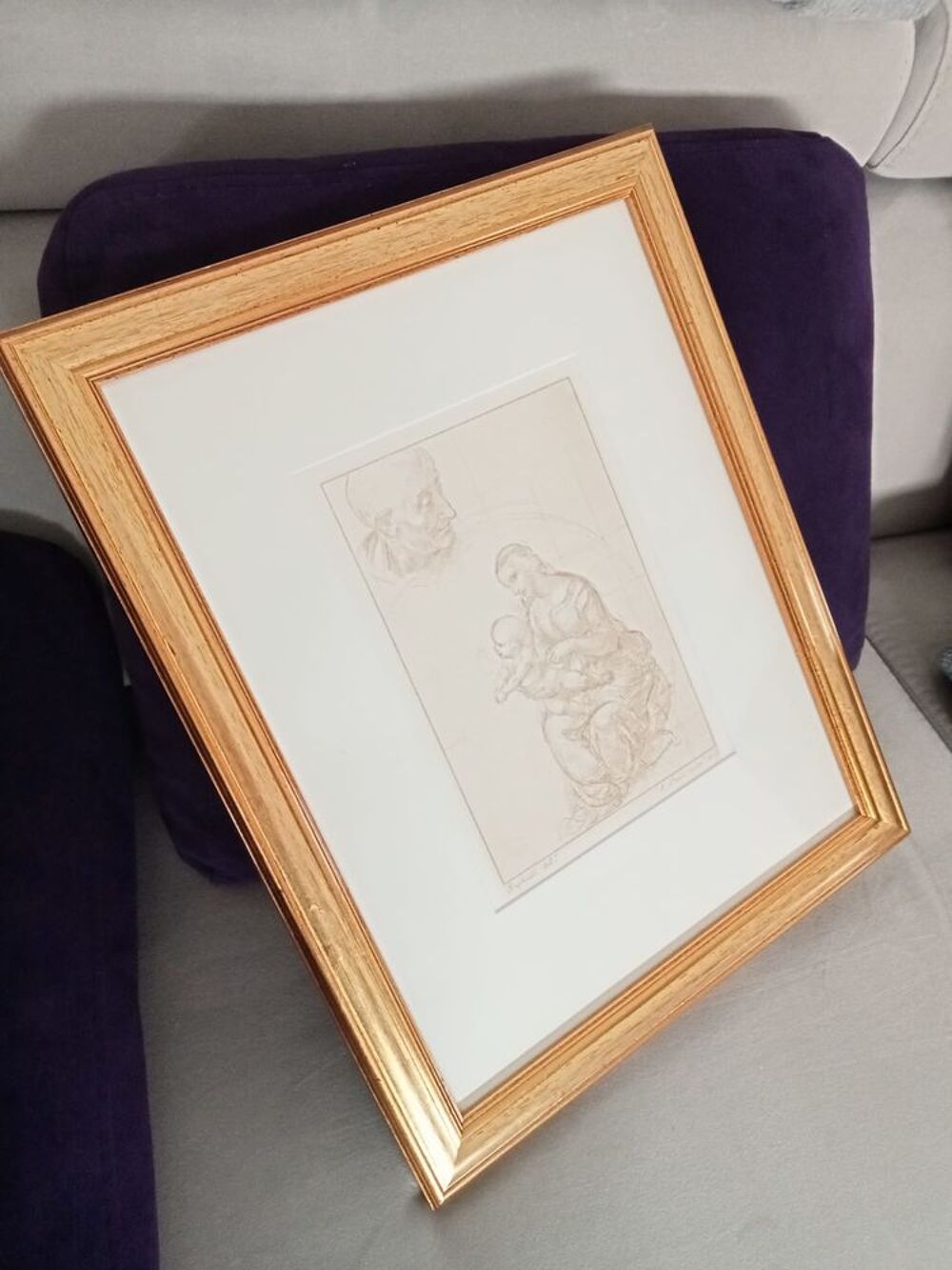 Tableau : Reproduction d'un dessin de Rapha&euml;l Décoration
