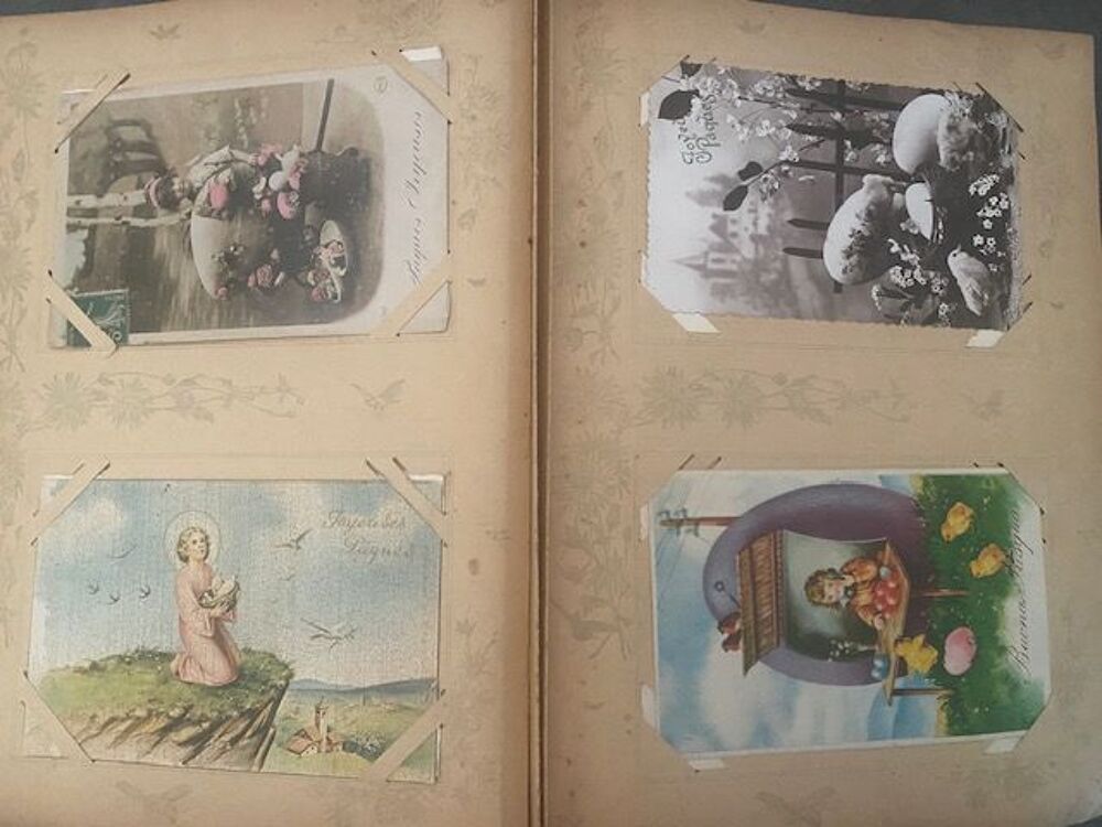 Environ 300 cartes postales sur le th&egrave;me de Paques 