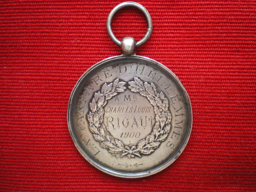 M&eacute;daille de la Fanfare d'Hellemes Lille. 