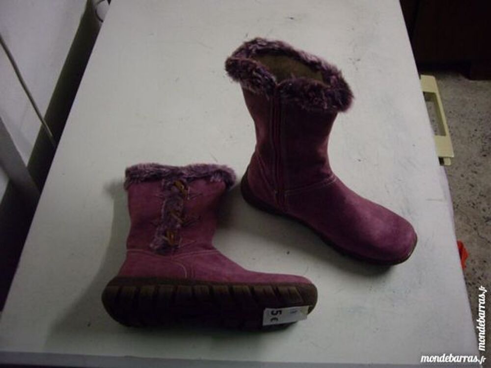 Bottes fourr&eacute;es Violine pt 38 neuves Chaussures