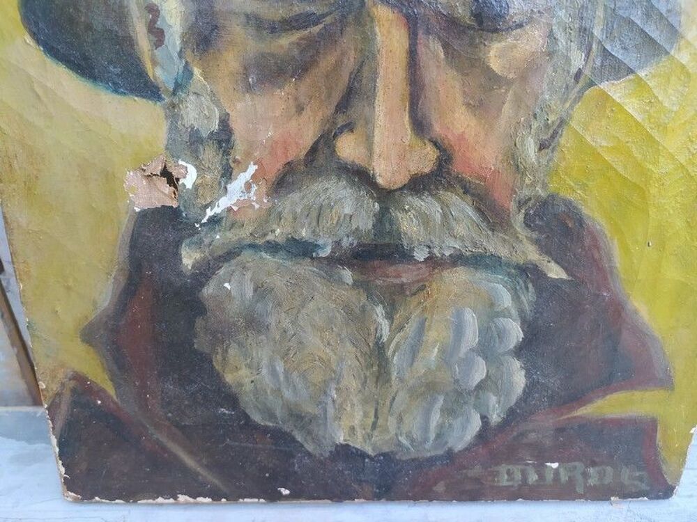 Tableau Portrait d'Homme au Chapeau Curiosit&eacute; Autoportrait Décoration