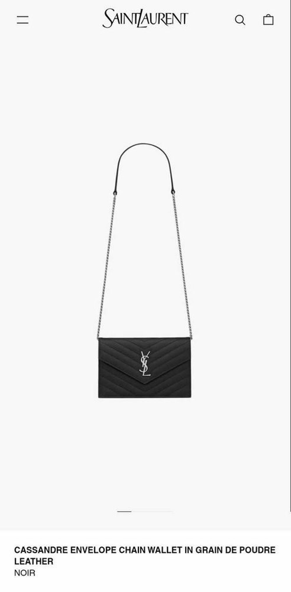 pochette sac cassandre ysl cuir de veau dupe qualit&eacute; exceptionnel neuf avec sa bo&icirc;te +dust bag Maroquinerie