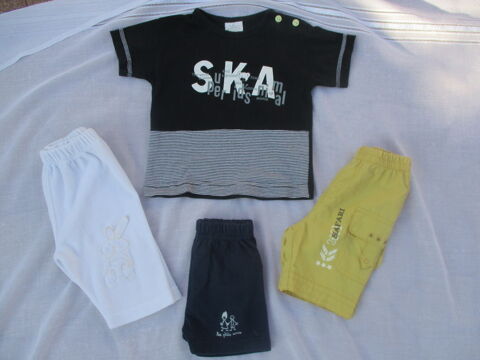 Ensemble: Short, Bermuda, Pantalon et Tee-shirt Taille 3Mois 11 La Ferté-Alais (91)