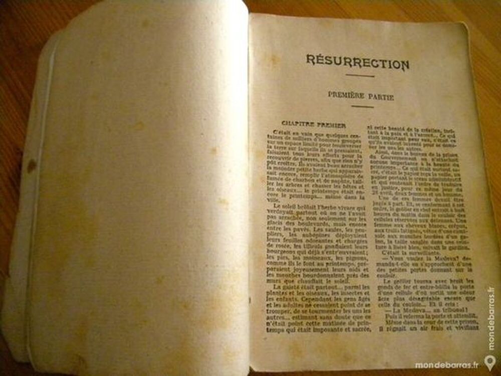 R&eacute;surrection de L&eacute;on Tolsto&iuml;. 1899 Livres et BD