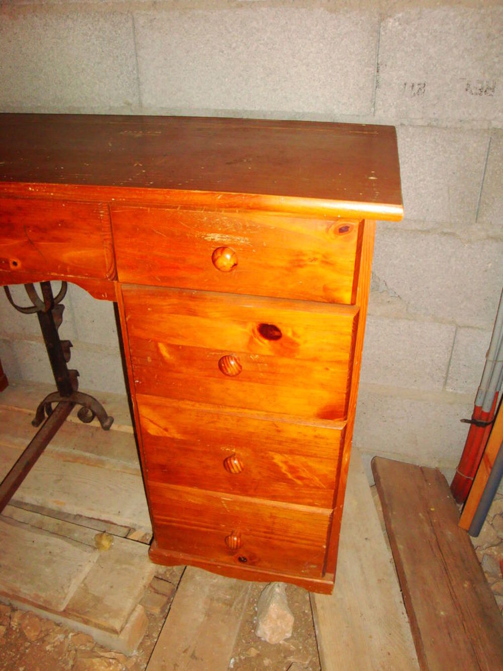 Bureau en ch&ecirc;ne clair Meubles