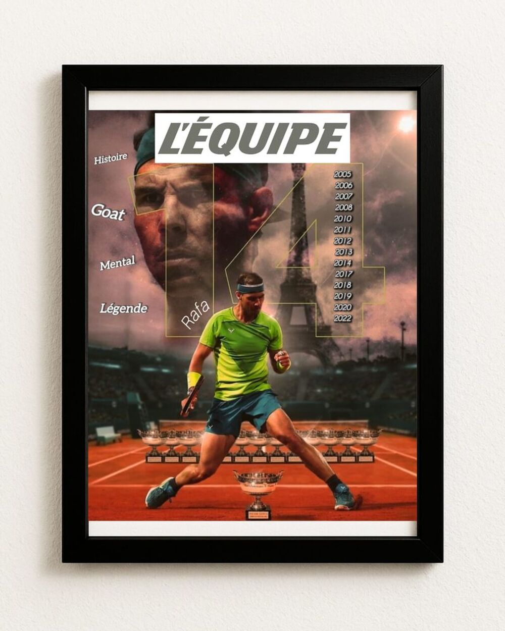 Affiche/poster encadr&eacute;e personnalis&eacute;e Décoration