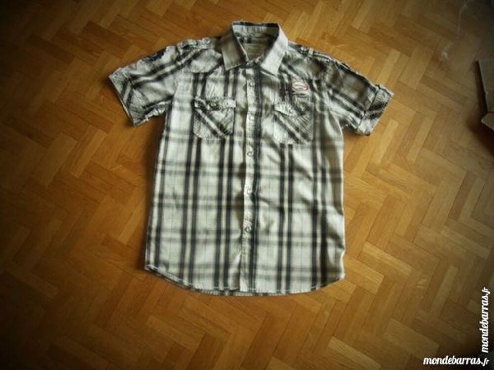 Chemisette carreaux noirs (V4) Vêtements enfants