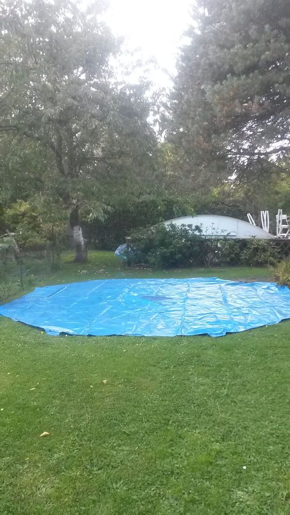 B&acirc;che hivernage double face piscine octogonale hors sol Jardin