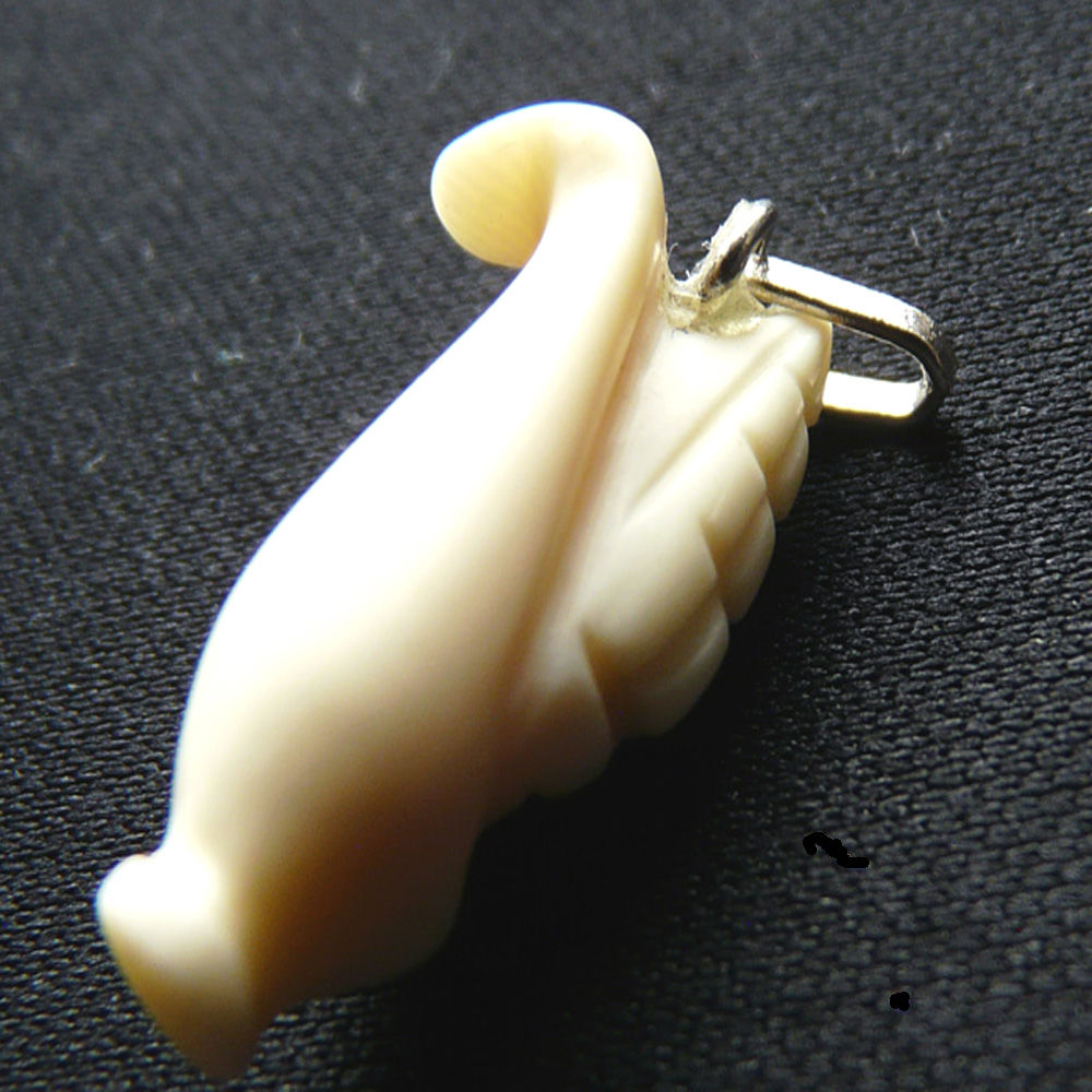 Pendentif Ivoire avec Epi de Ma&iuml;s - Vintage ancien ann&eacute;es 50 Bijoux et montres