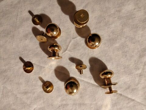 Lot de 6 boutons laiton. Mini. 10 Vierzon (18)