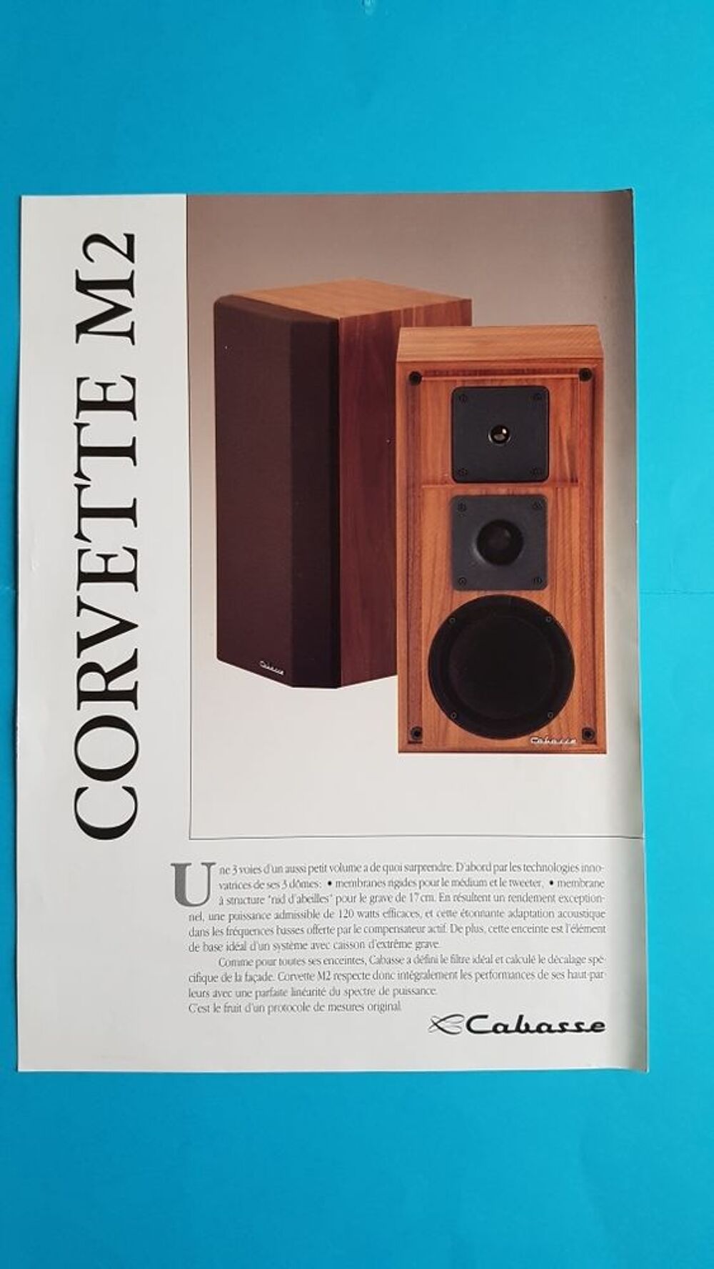 CABASSE CORVETTE M2 Audio et hifi