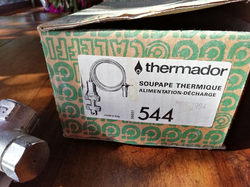 Soupape thermique Thermador 544 Bricolage