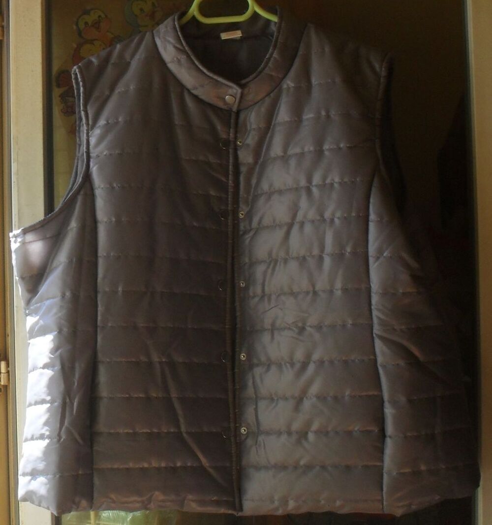 Gilet d'ext&eacute;rieur sans manche femme gris
Neuf.
taille 54/56 Vtements