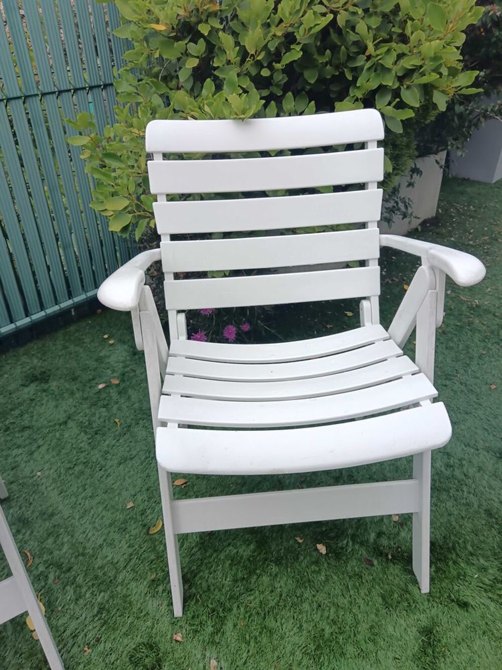 lot fauteuils de jardin en r&eacute;sine Jardin