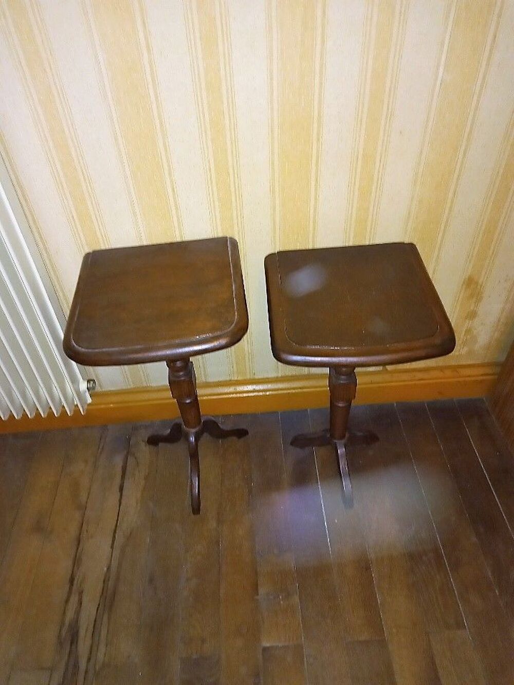 Lot de 2 consoles sellettes bois Meubles