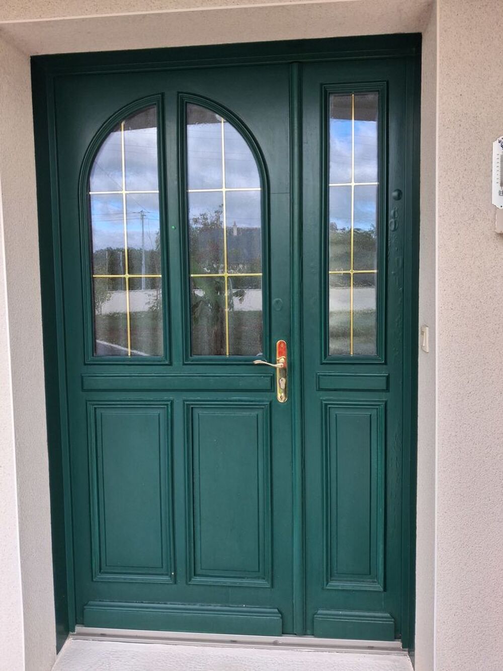 Porte d'entr&eacute;e bois Bricolage
