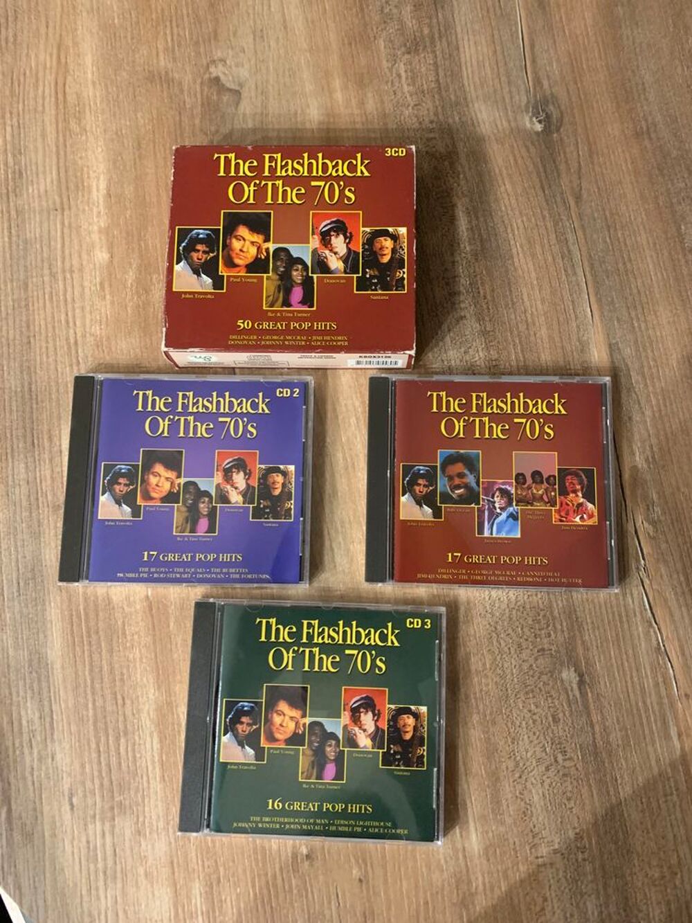 Coffret 3 CD &acute;&acute; The flashback of the 70?s &acute;&acute; CD et vinyles
