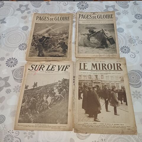 Revues journal pages de gloire sur le vif le miroir Rethel (08)