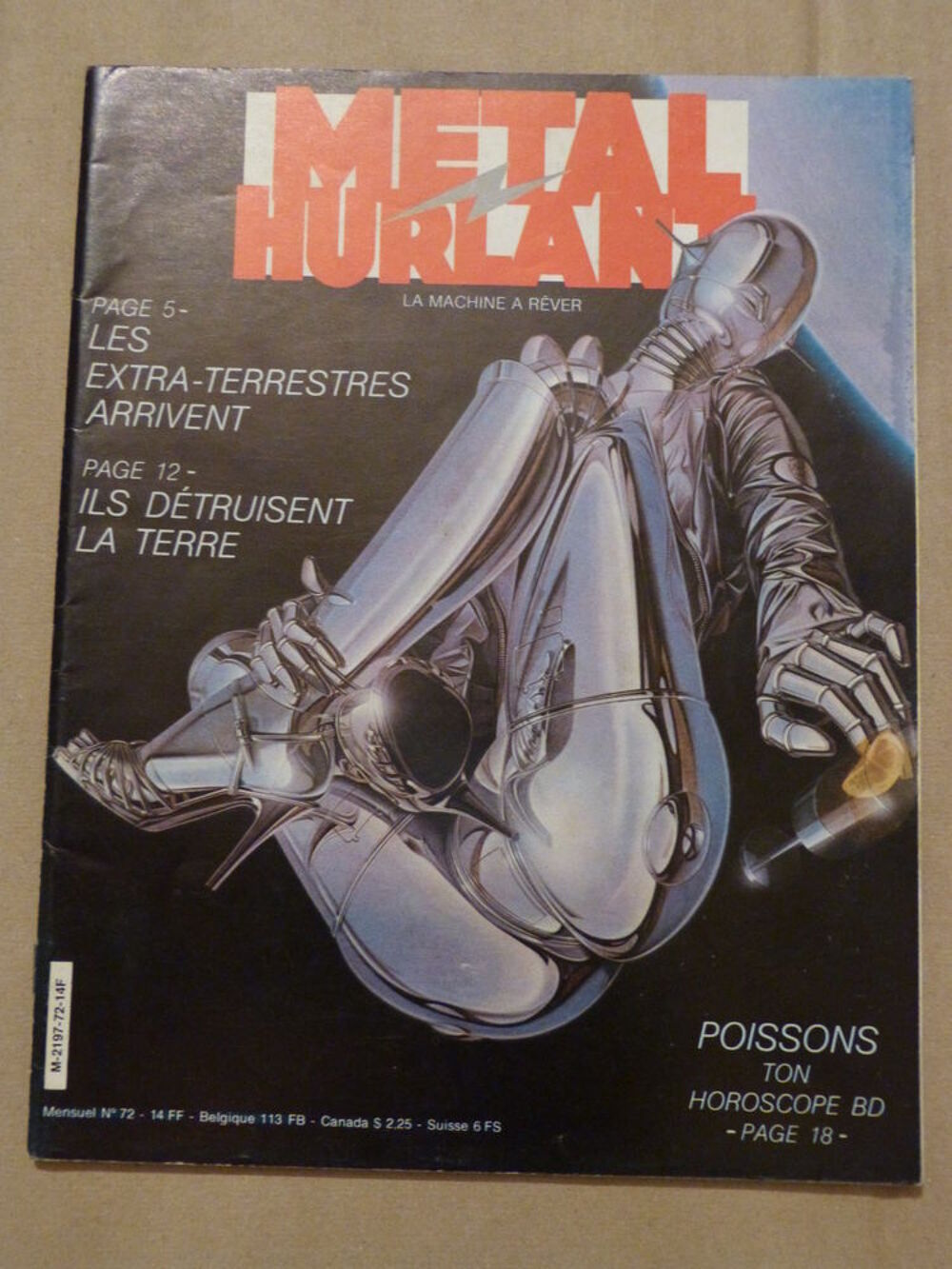 revue METAL HURLANT a choisir Livres et BD