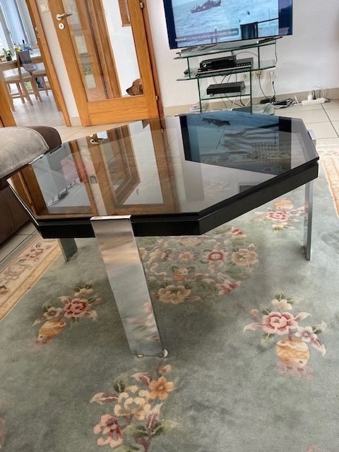 Table de salon octogonale en verre fum� 80 Bitschwiller-l�s-Thann (68)
