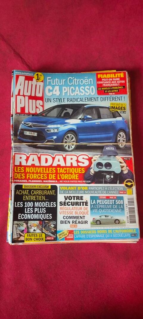 9 magazines Auto plus année 2012 5 Avermes (03)