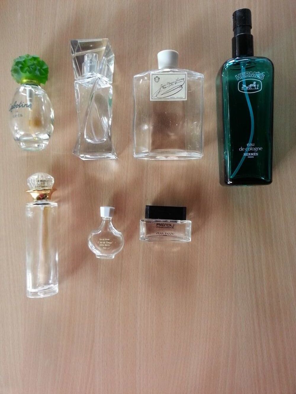 Lot flacons parfums vides pour collection 