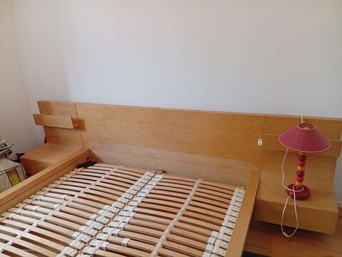 Sommier plus lit Ikea tables de chevet 100 Launac (31)