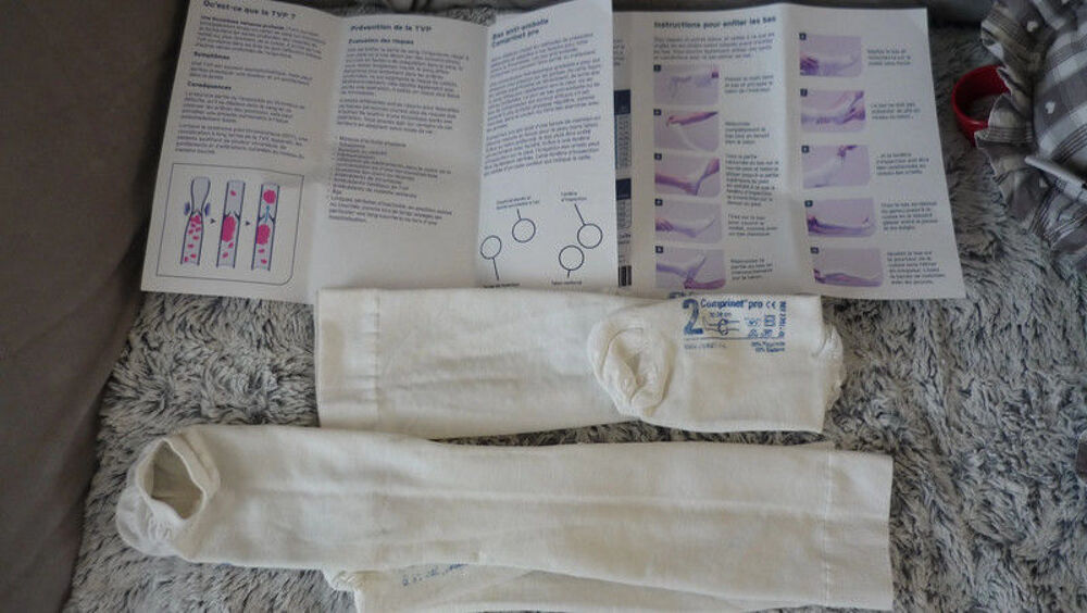 2 paires de Mi-bas anti-thrombose Vêtements