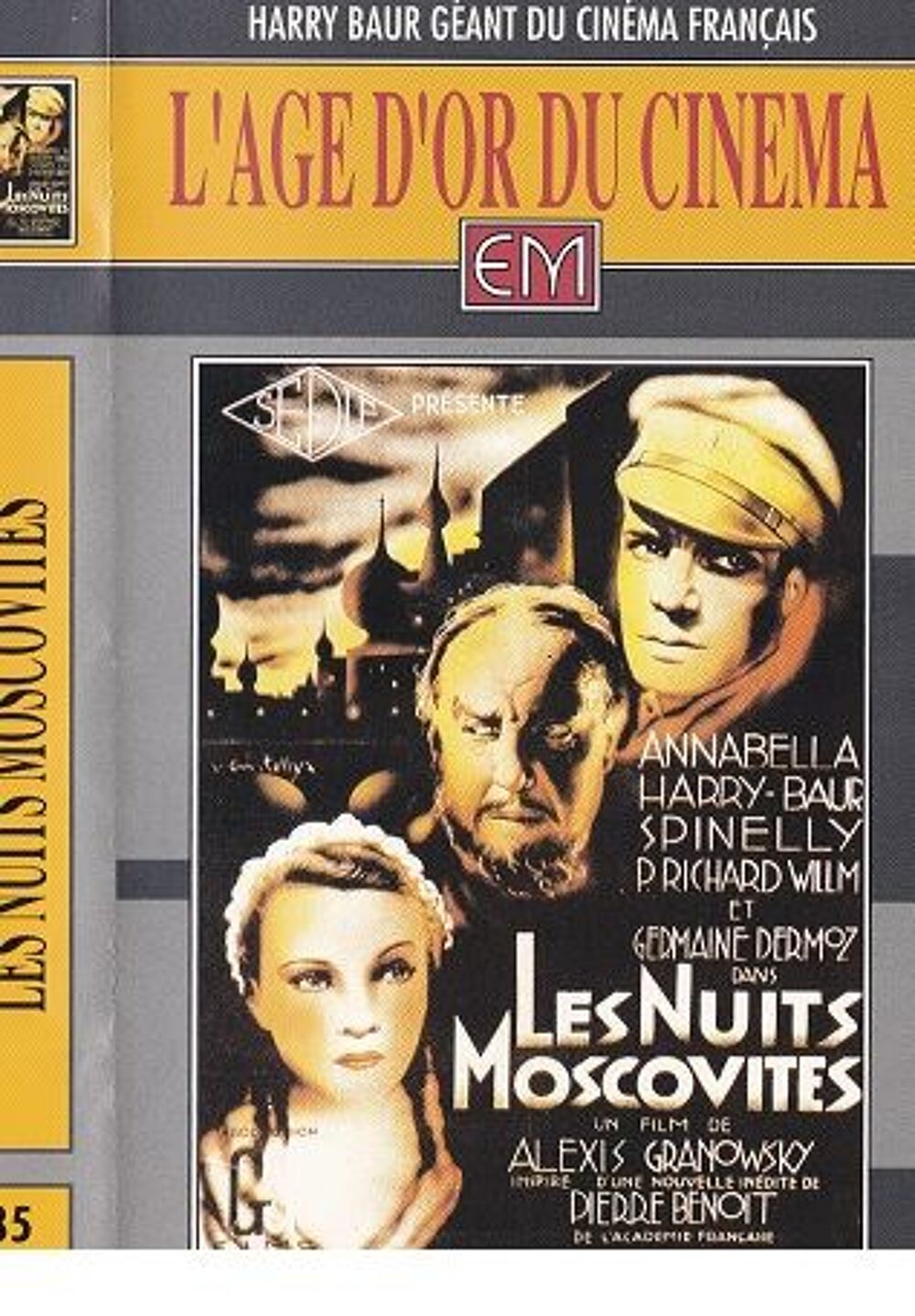 LES NUITS MOSCOVITES d Alexis Granowsky avec annabella DVD et blu-ray