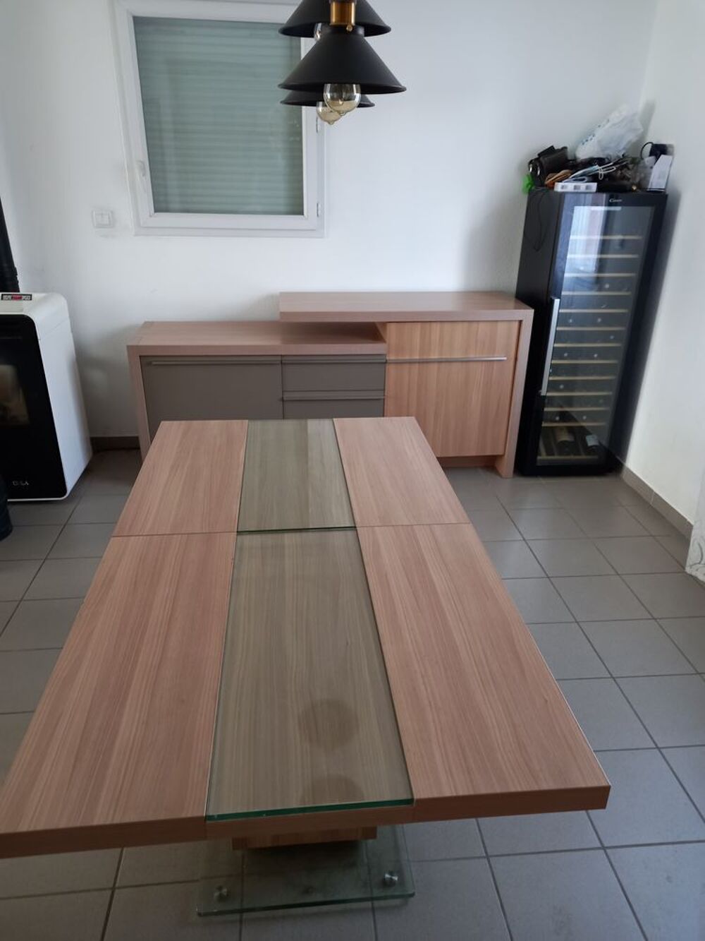 Bahut + table salle &agrave; manger Gauthier Meubles