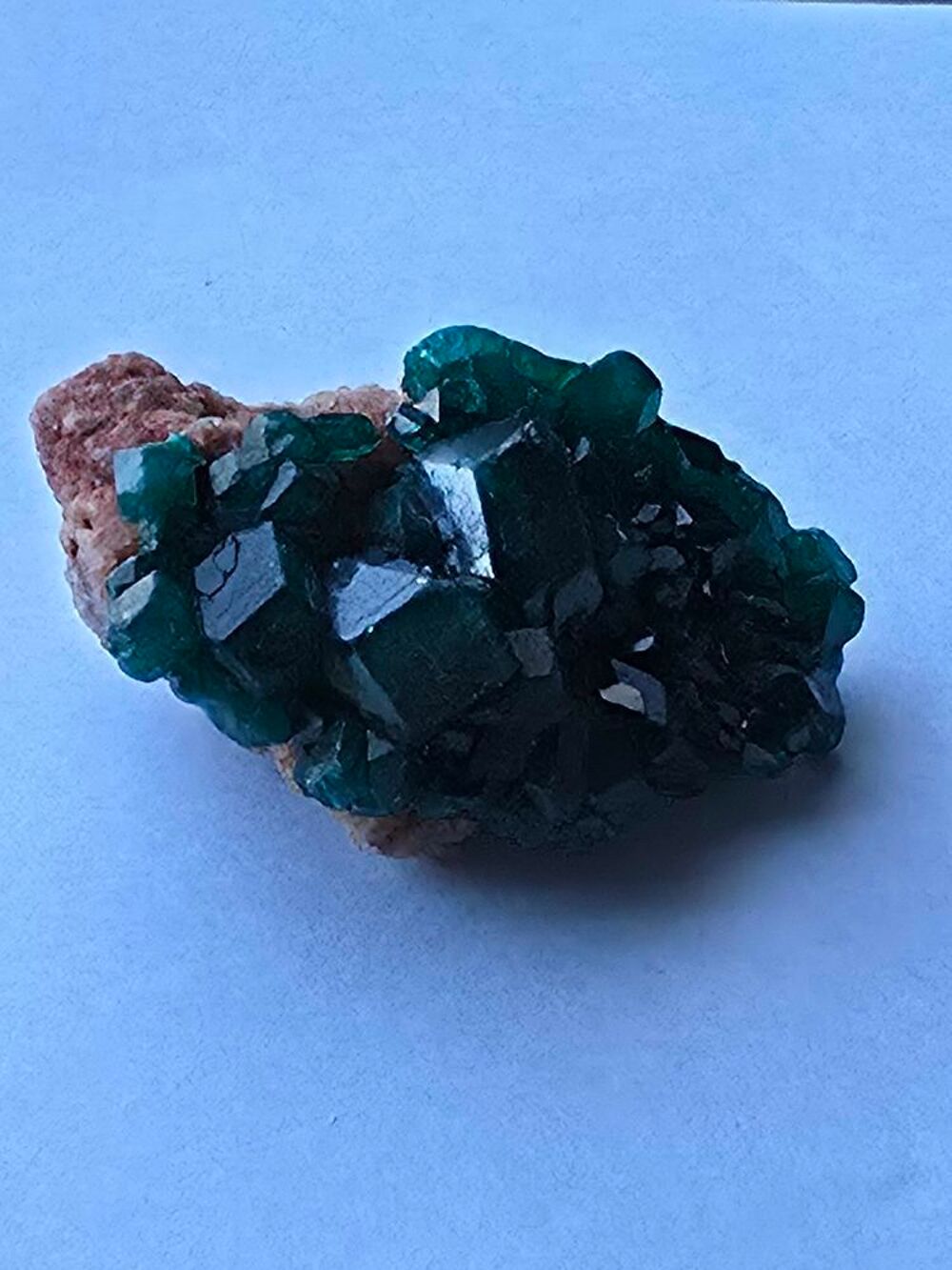 Splendide Dioptase sur Matrice-Katanga, RDC-12g 