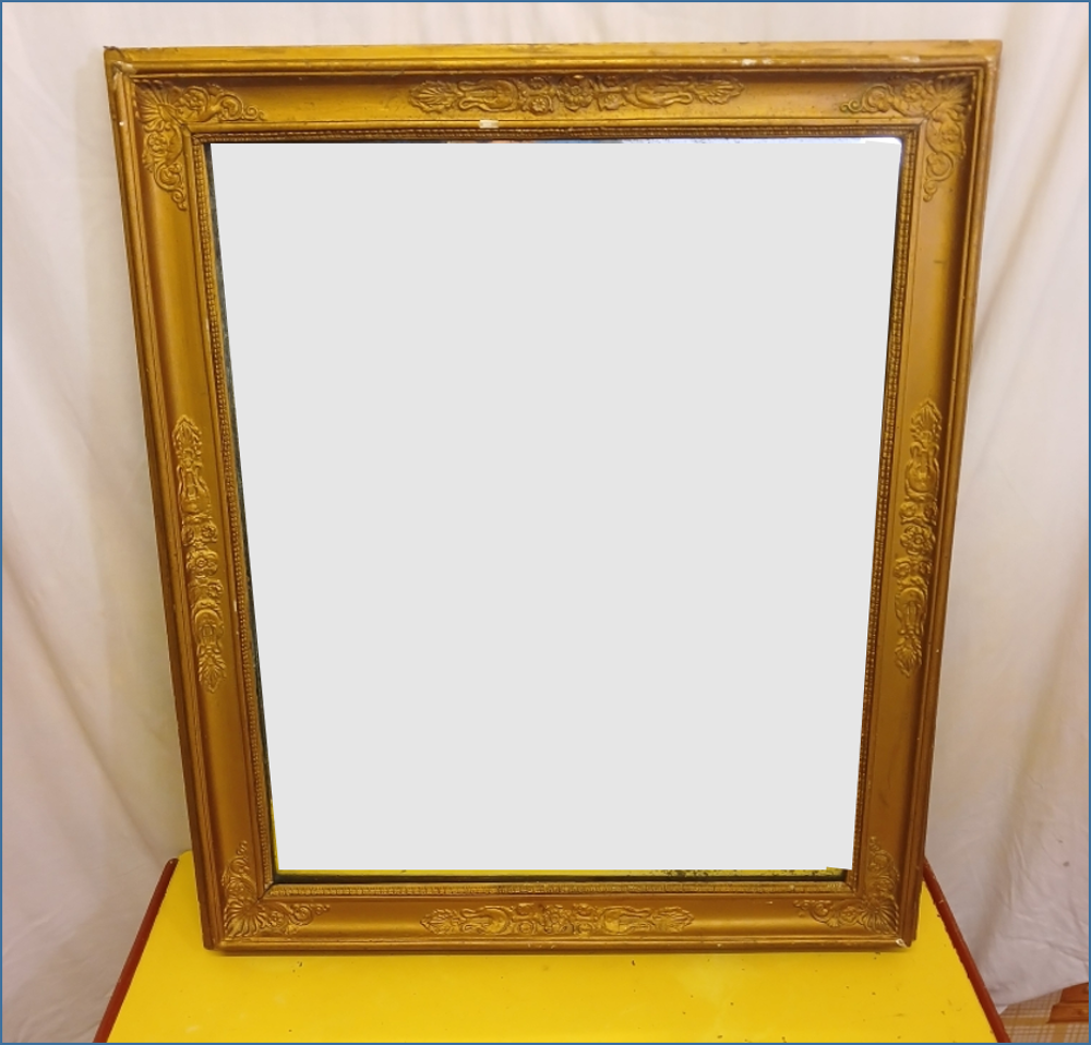 miroir ancien en bois 