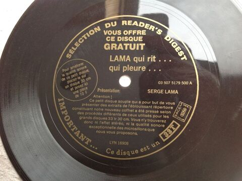 DISQUE SOUPLE LAMA QUI RIT QUI PLEURE Envoi Possible
2 Trégunc (29)
