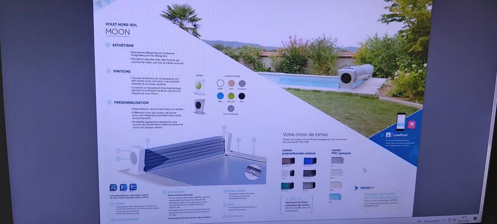 volet automatique pour piscine Jardin