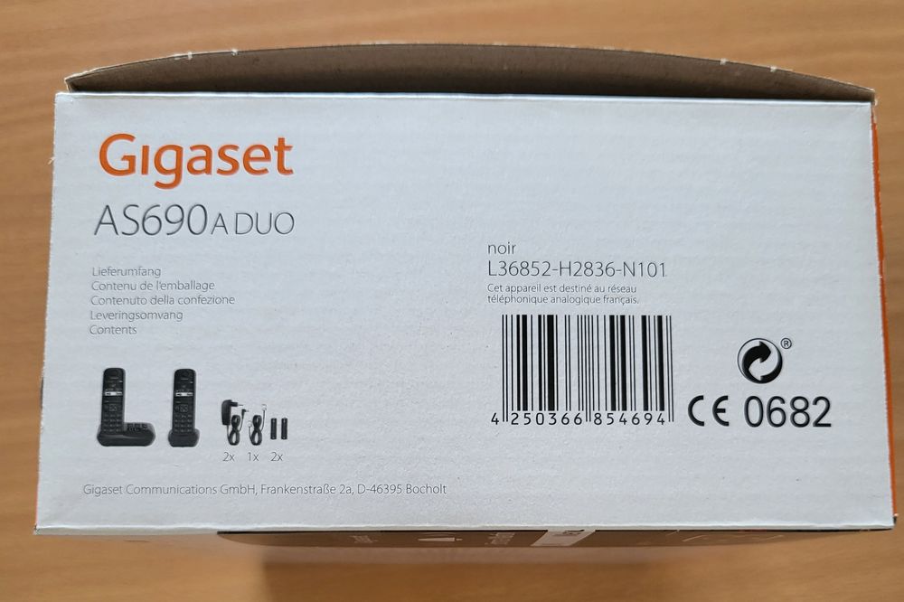 TELEPHONE GIGASET AS690 A DUO Téléphones et tablettes