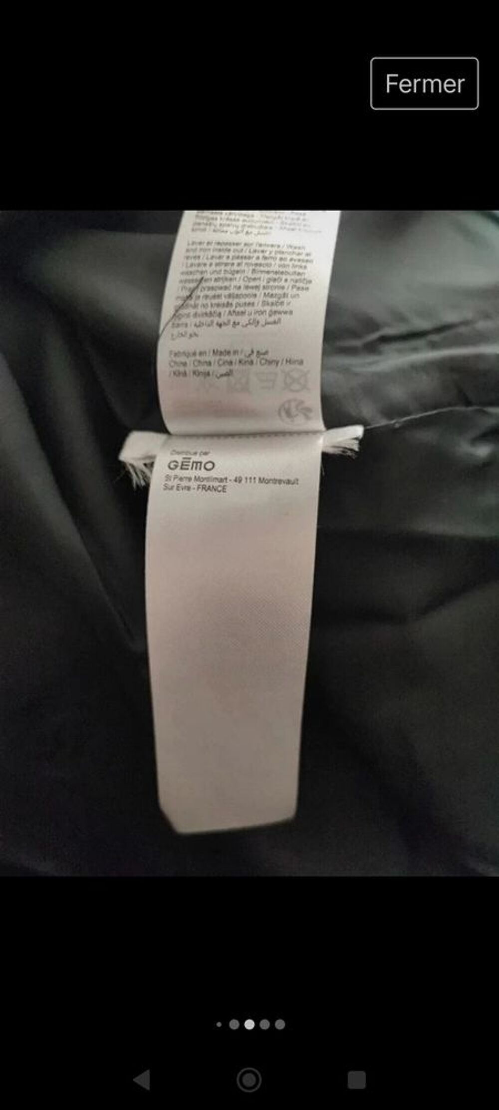 Manteau " G&eacute;mo" Neuf Vêtements