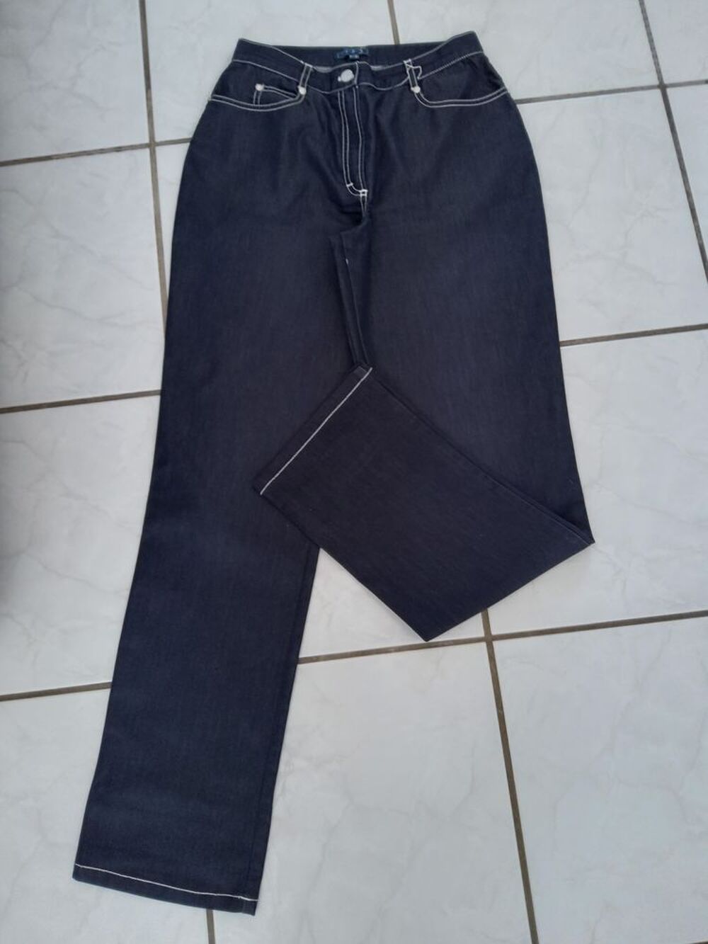 PANTALON femme "1-2-3" bleu 38 Vêtements