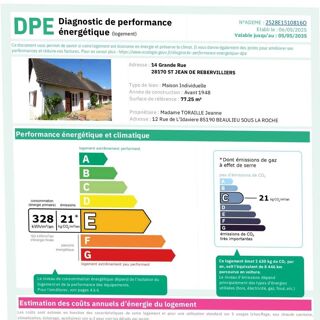  Maison � vendre 2 pi�ces 76 m�