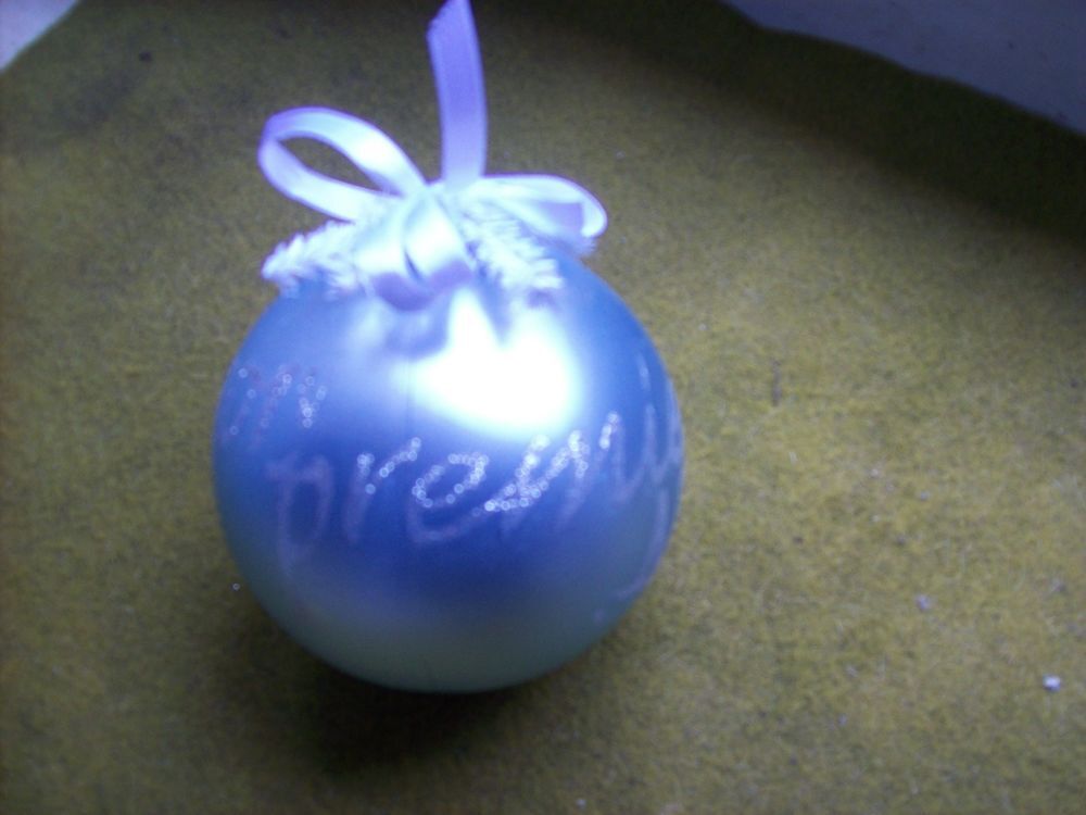 grosse BOULE "MON PREMIER NOEL "- lot 3 d&eacute;corations de NOEL Décoration