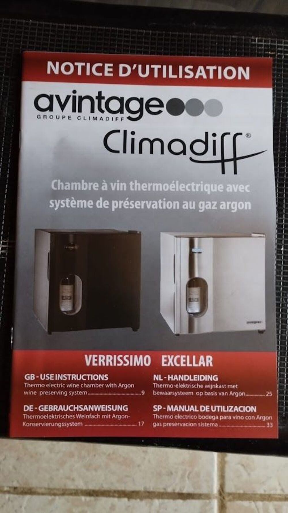 Cave &agrave; vin Electrom�nager