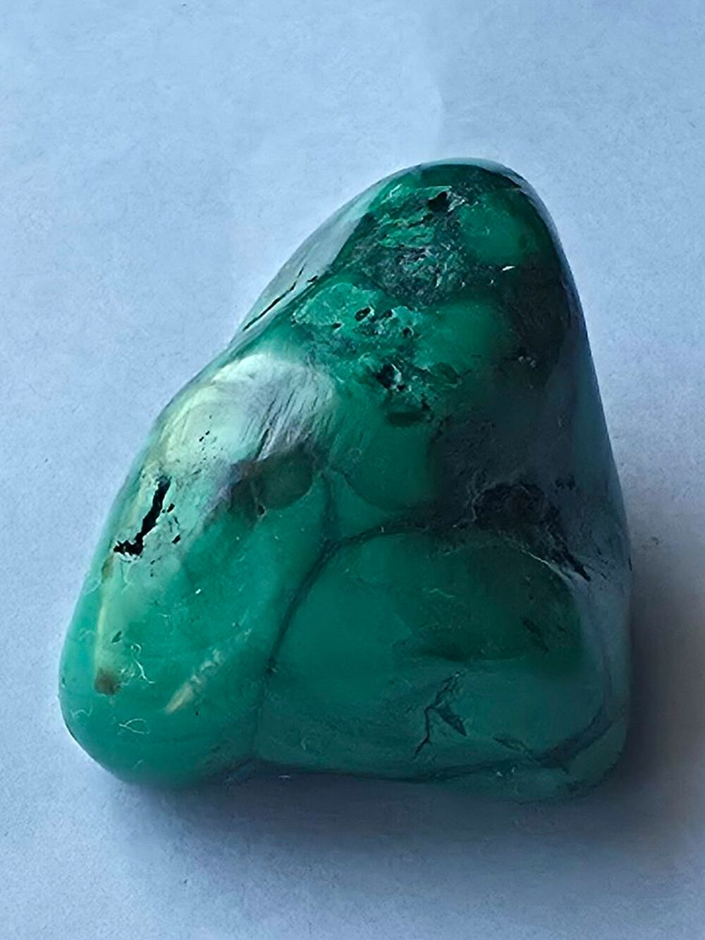 Malachite Polie du Katanga(Congo)-Sp&eacute;cimen 39g 