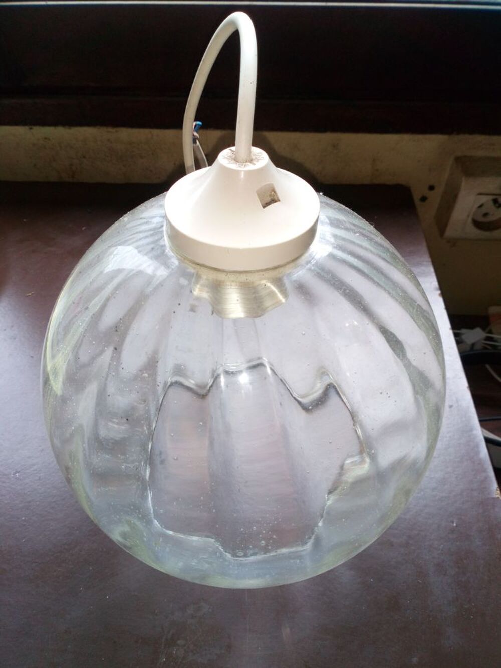 Belle Suspension Lustre Globe Verre Luminaire Meubles