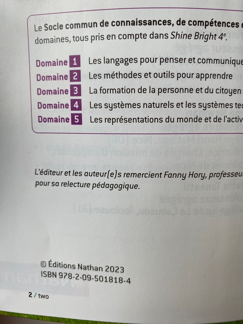 Livre Anglais Snine Bright Niveau 4&egrave;me
Livres et BD
