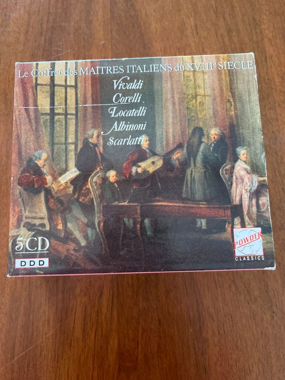 Coffret 5 CD des Ma&icirc;tres Italiens. CD et vinyles