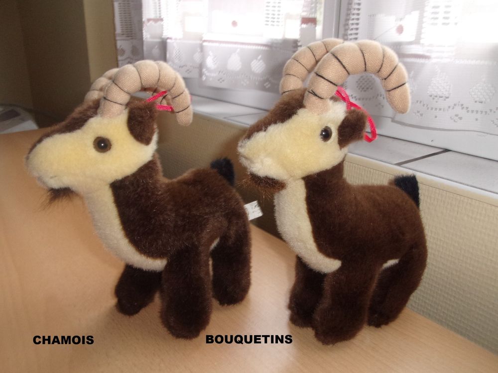 Peluche et doudou Bouquetins Chamois, neufs Jeux / jouets
