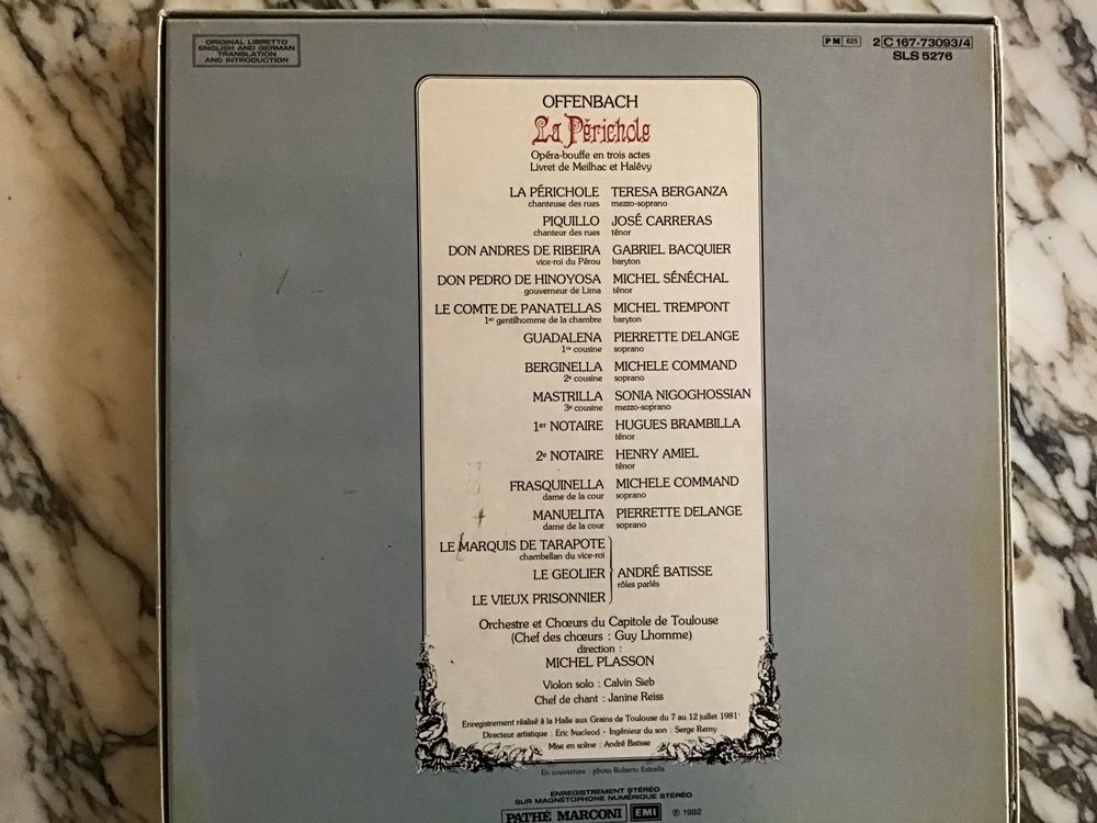 La Perichole - Offenbach CD et vinyles