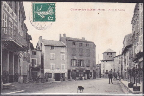 CPA-carte postale- Chessy-Les-Mines (69) - Place du Centre 4 Lyon 5 (69)