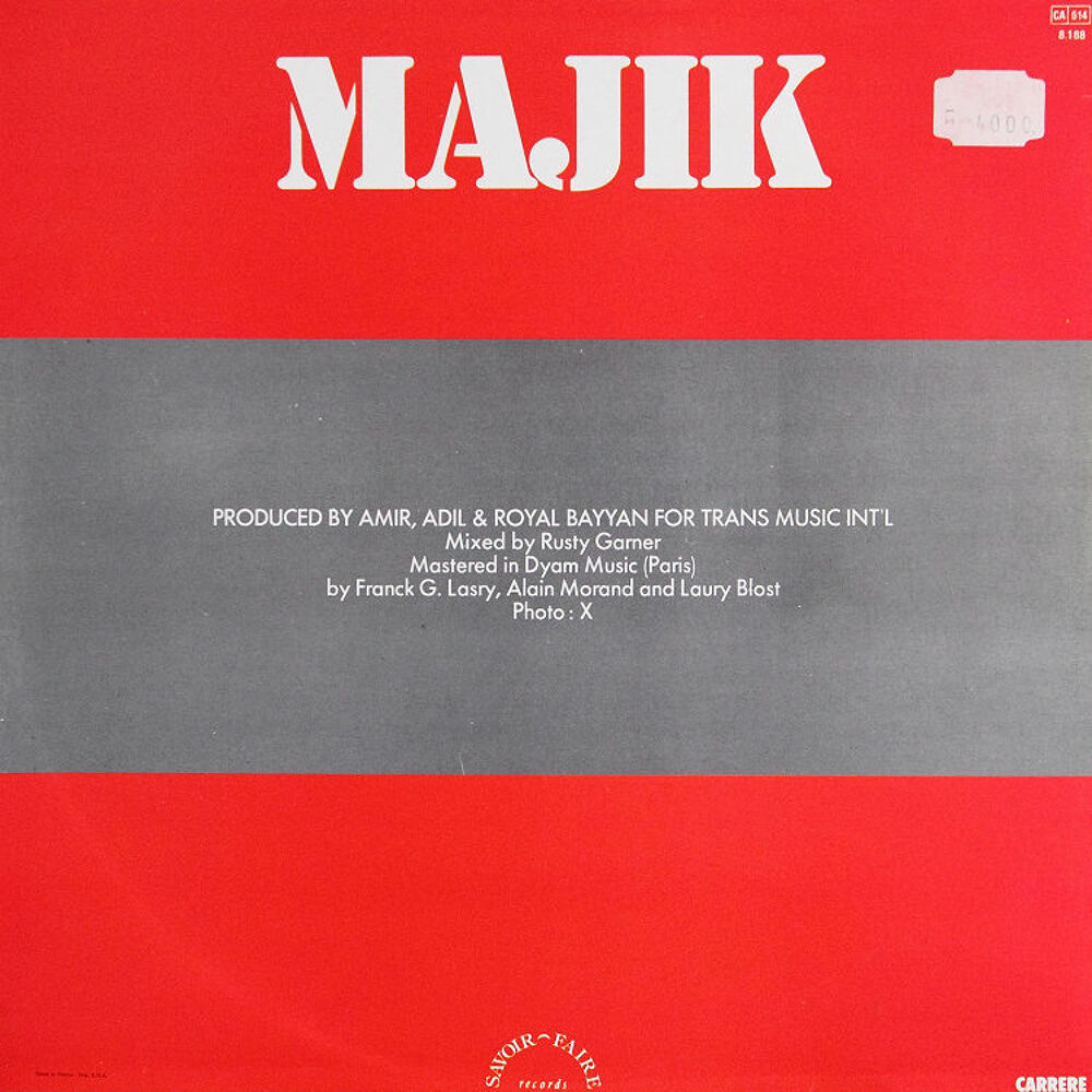 45T, 30cm - Majik - You Gotta Get Up
CD et vinyles