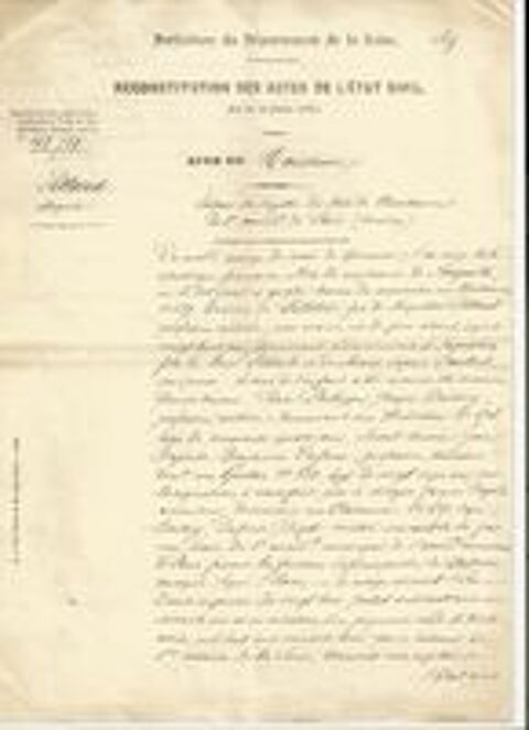   Généalogie / Recherches généalogique 